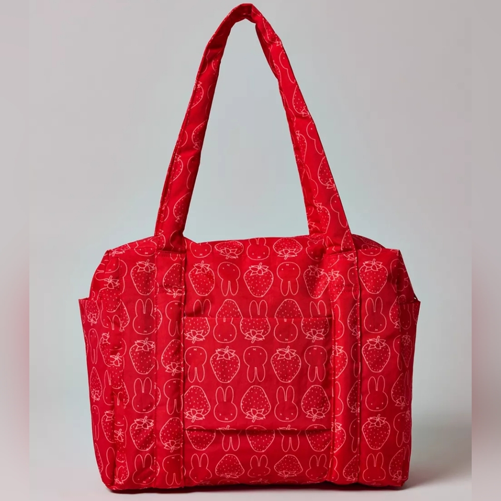 NWT BAGGU Small Cloud Carry-On Bag Miffy Strawberry - Picture 3 of 5